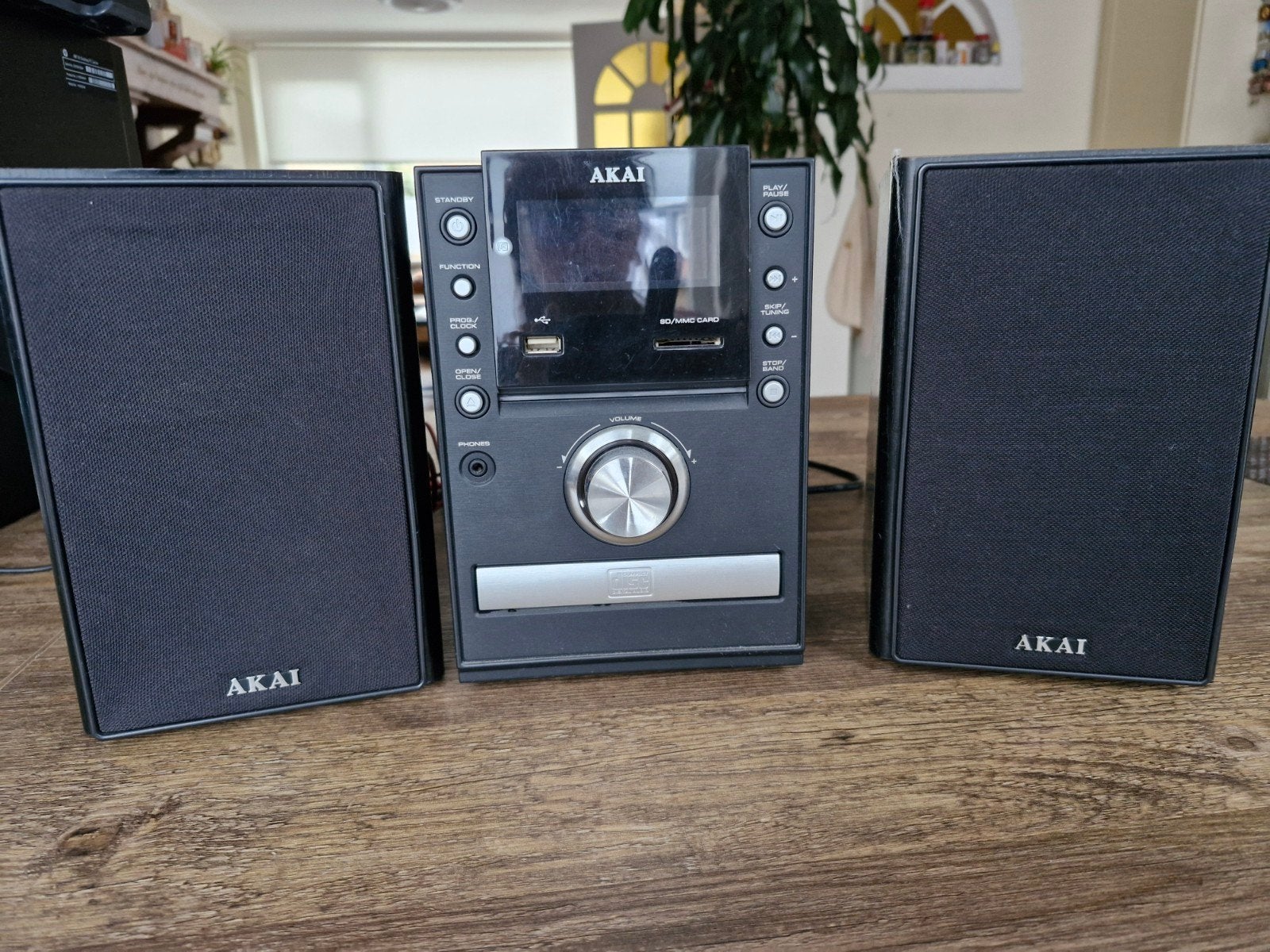 Akai Microset AMP 220 met CD/MP3-speler en radio, Gebruikt, Microset, Cd-speler, Ophalen of Verzenden