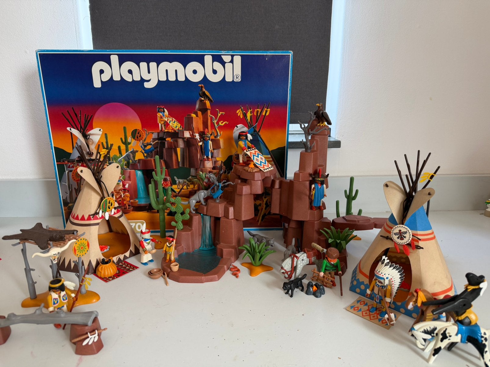 Playmobil Western Native American (indianen) 3870 OVP, Complete set, Ophalen of Verzenden, Zo goed als nieuw, Figuren