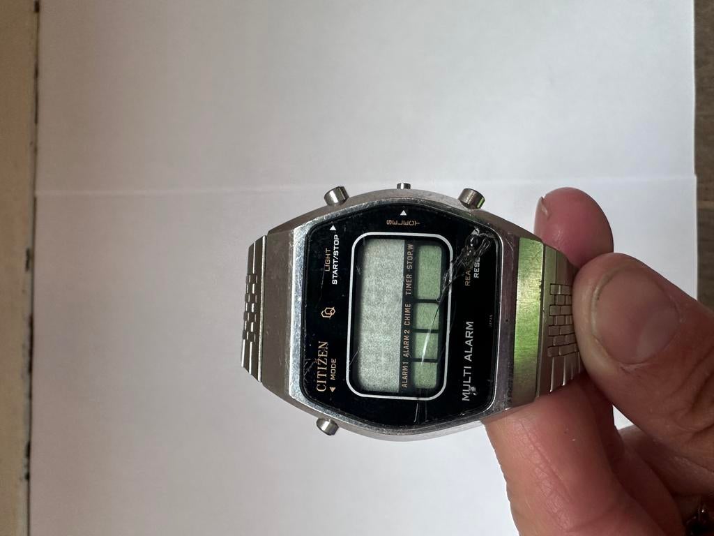 Citizen Polshorloge - Defect voor onderdelen/reparatie, Sieraden, Tassen en Uiterlijk, Horloges | Heren, Gebruikt, Staal, Ophalen of Verzenden