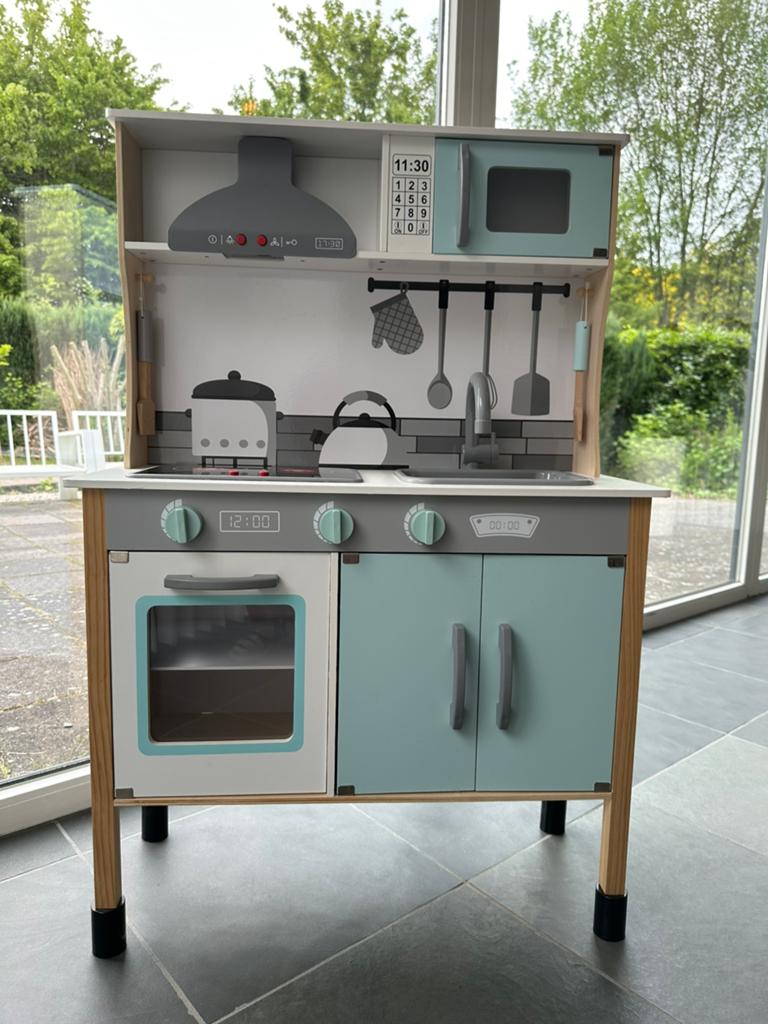 HIPPE kinderkeuken - speelkeuken, Kinderen en Baby's, Speelgoed | Speelkeukens, Zo goed als nieuw, Speelkeuken, Hout, Ophalen