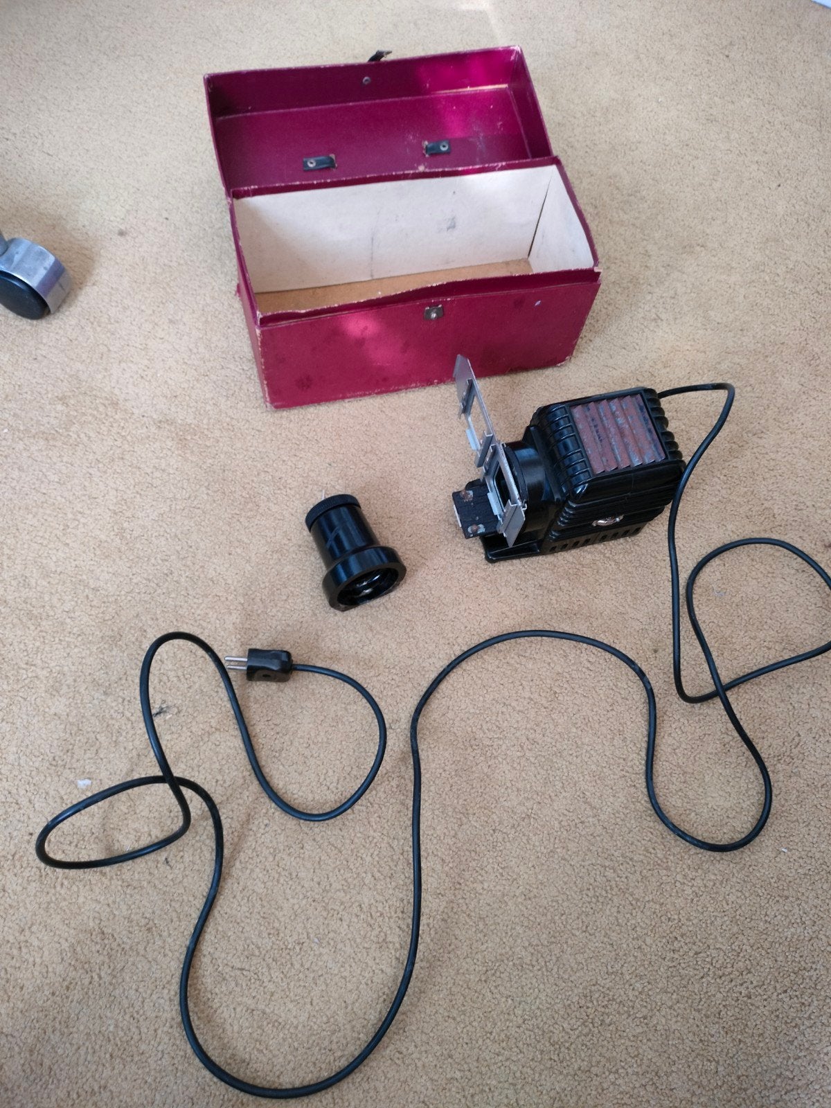 vintage bakeliet diaprojector, Beli, Will. Wetzlar lens, Ophalen of Verzenden