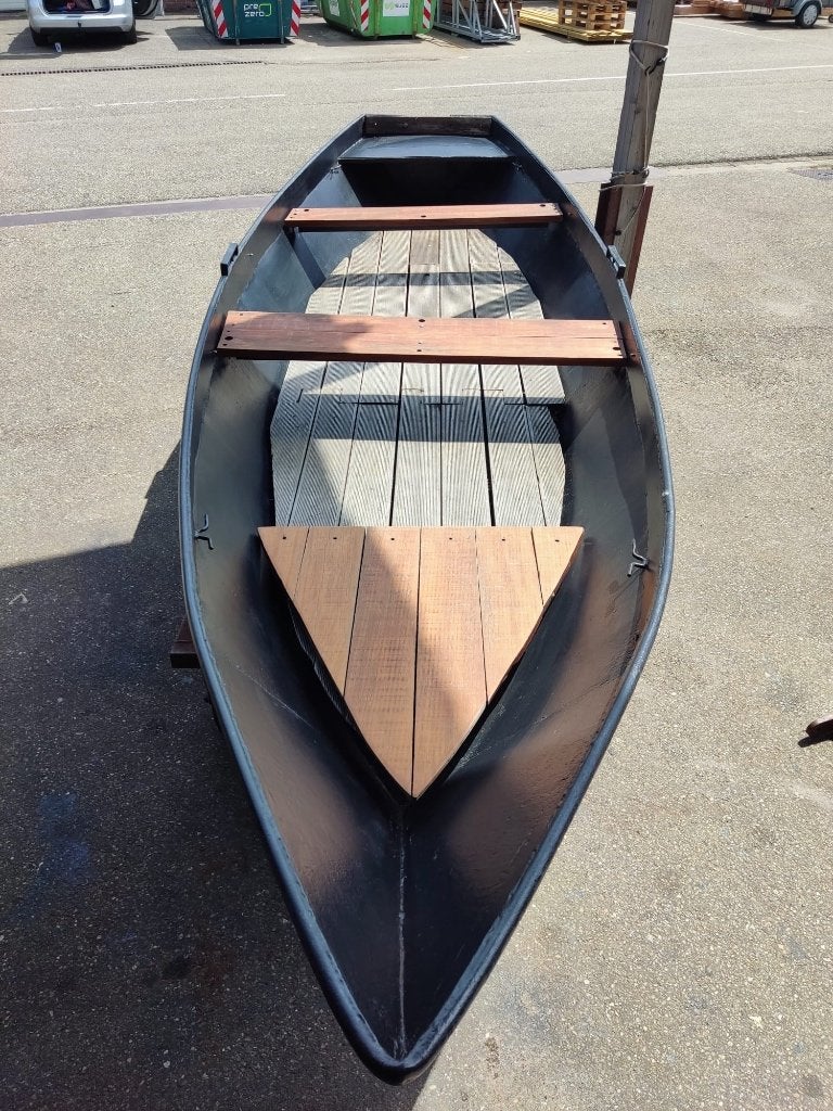 Stalen sloep Paterswoldse meer met nieuwe dekbekleding, Watersport en Boten, Sloepen, Ophalen, Staal, Zo goed als nieuw, Antifouling