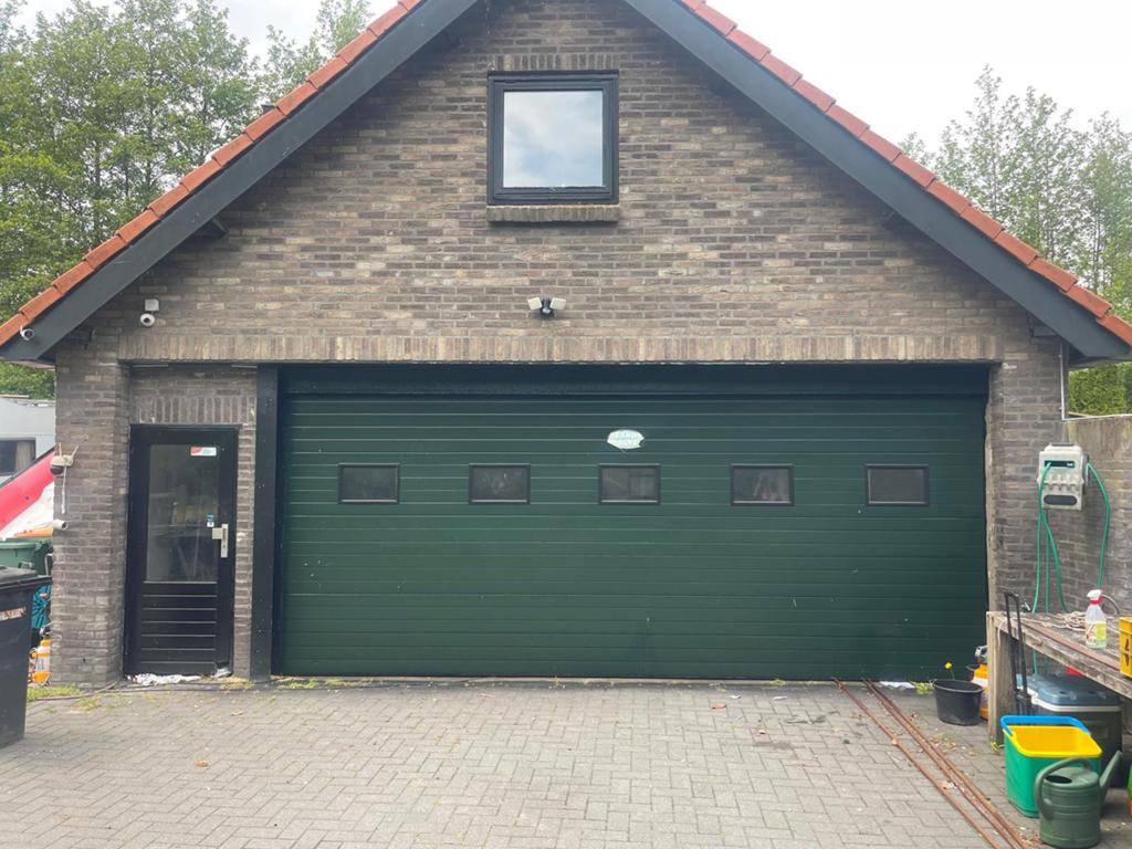 Rol deur electrische garage roldeur geisoleerd 5,6 m x 2,3 m, Ophalen, Garagedeur, Glas, Gebruikt
