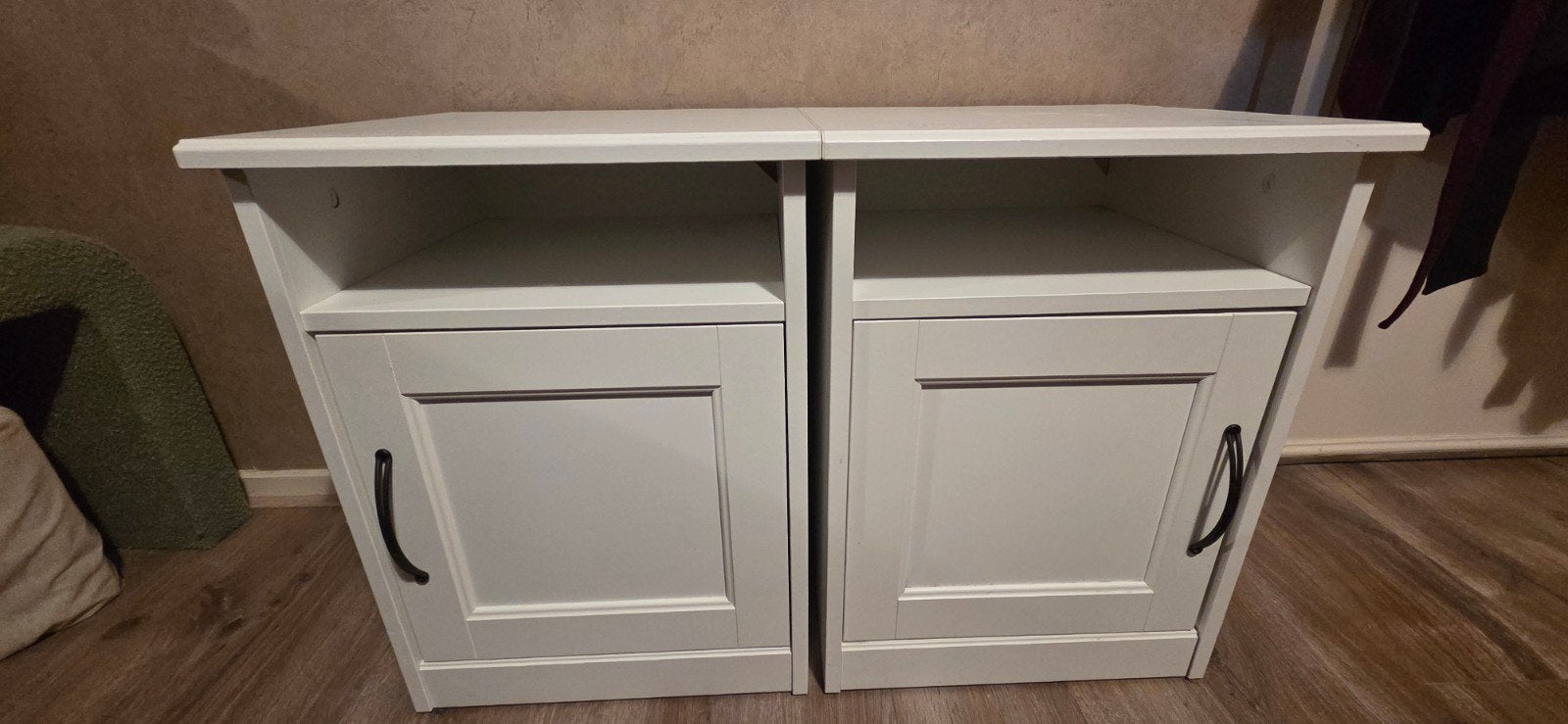 2x IKEA HEMNES nachtkastjes - Wit, Ophalen, Gebruikt, Minder dan 45 cm