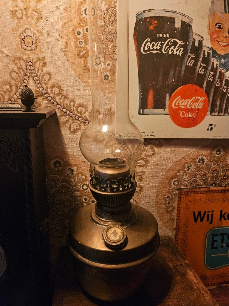 Olielamp, antiek, Antiek en Kunst, Ophalen