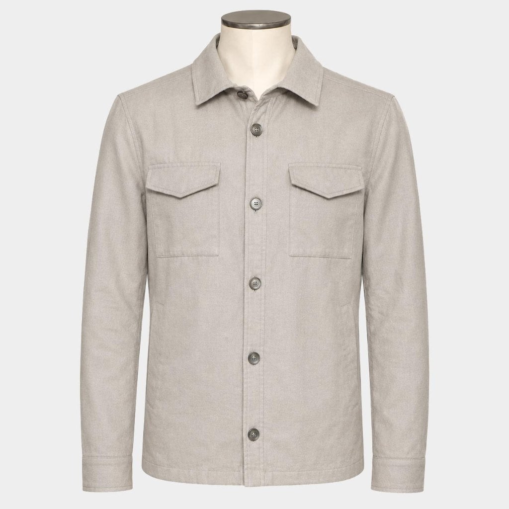 Herno Shirt Jacket Beige Nieuw Maat 54, Overige kleuren, Nieuw, Overige maten, Ophalen of Verzenden