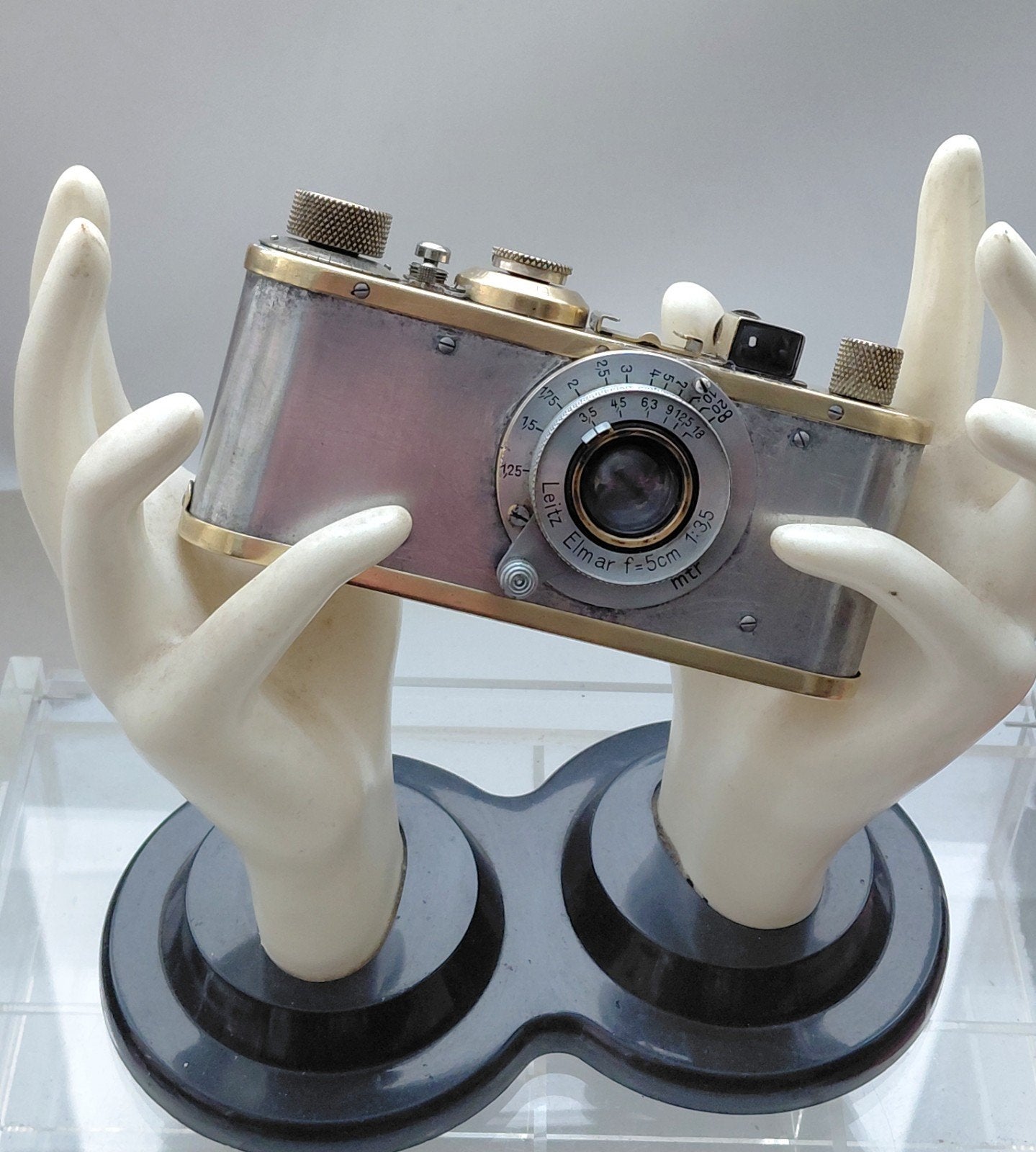Leica Standard  1932 met Elmar 5 cm, Ophalen of Verzenden, Voor 1940, Fototoestel
