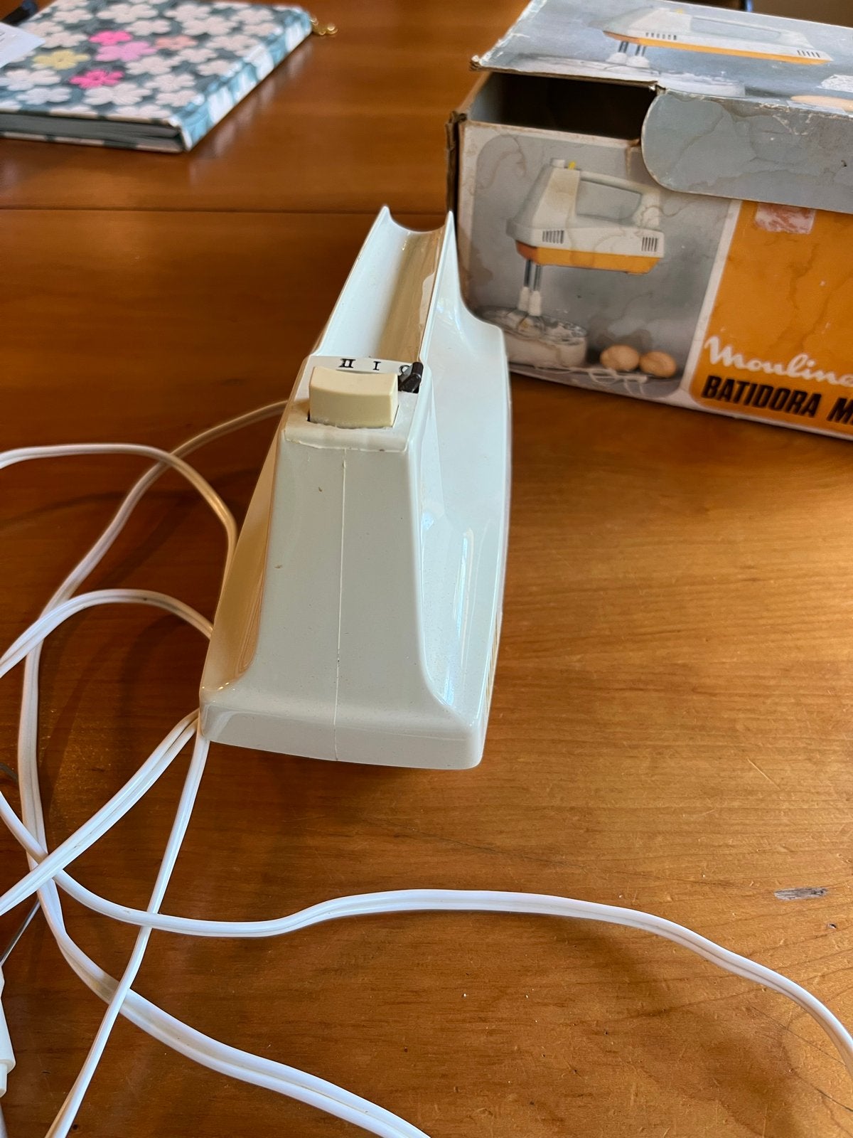Vintage Moulinex Batidora Minor 2 mixer uit de jaren 70, Ophalen of Verzenden, Gebruikt