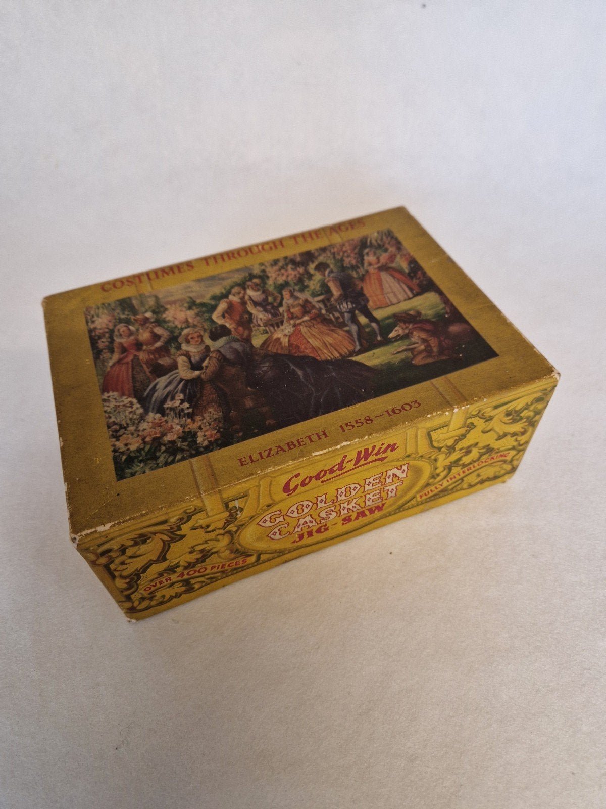 Vintage Good-Win Golden Casket Jigsaw Puzzel Elizabeth, Ophalen of Verzenden