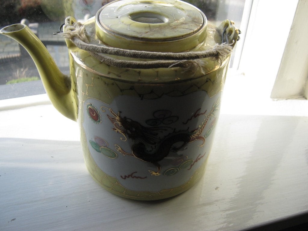 Antiek Chinese Porseleinen Theepot, Ophalen of Verzenden