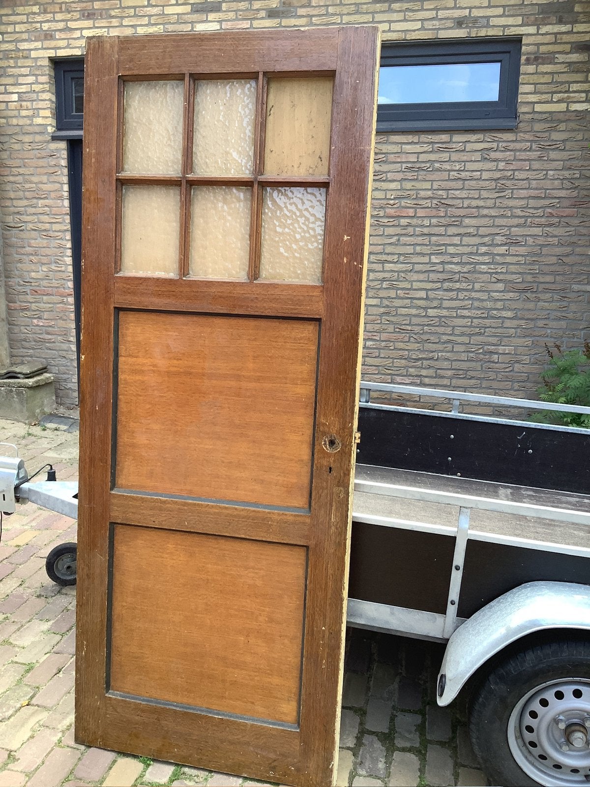 hel oude, antieke binnendeur, Doe-het-zelf en Verbouw, Ophalen, Gebruikt, 80 tot 100 cm, Binnendeur