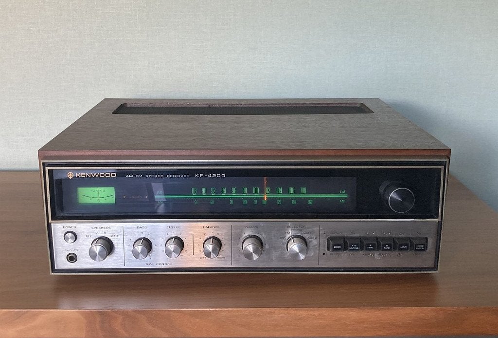 Kenwood KR-4200 AM/FM stereo receiver, Overige merken, Gebruikt, Ophalen of Verzenden, Minder dan 60 watt