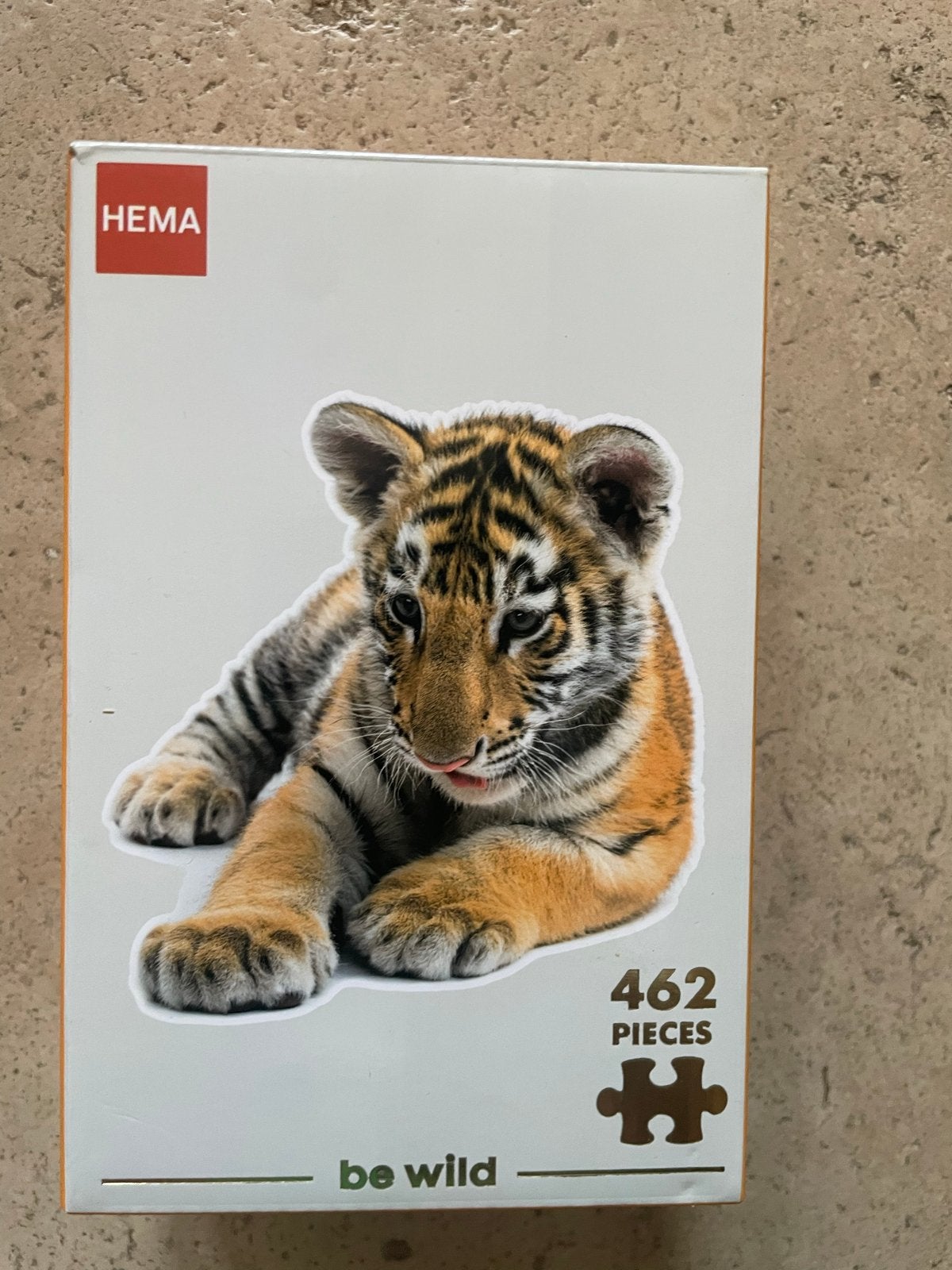 Hema Legpuzzel Tijgerwelp - 462 stukjes, Ophalen of Verzenden, Minder dan 500 stukjes, Zo goed als nieuw, Legpuzzel