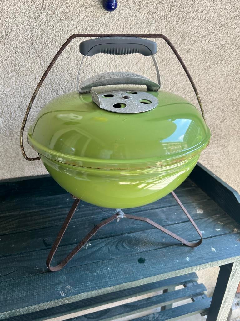 Compacte Weber barbecue - Groen, Ophalen, Gebruikt