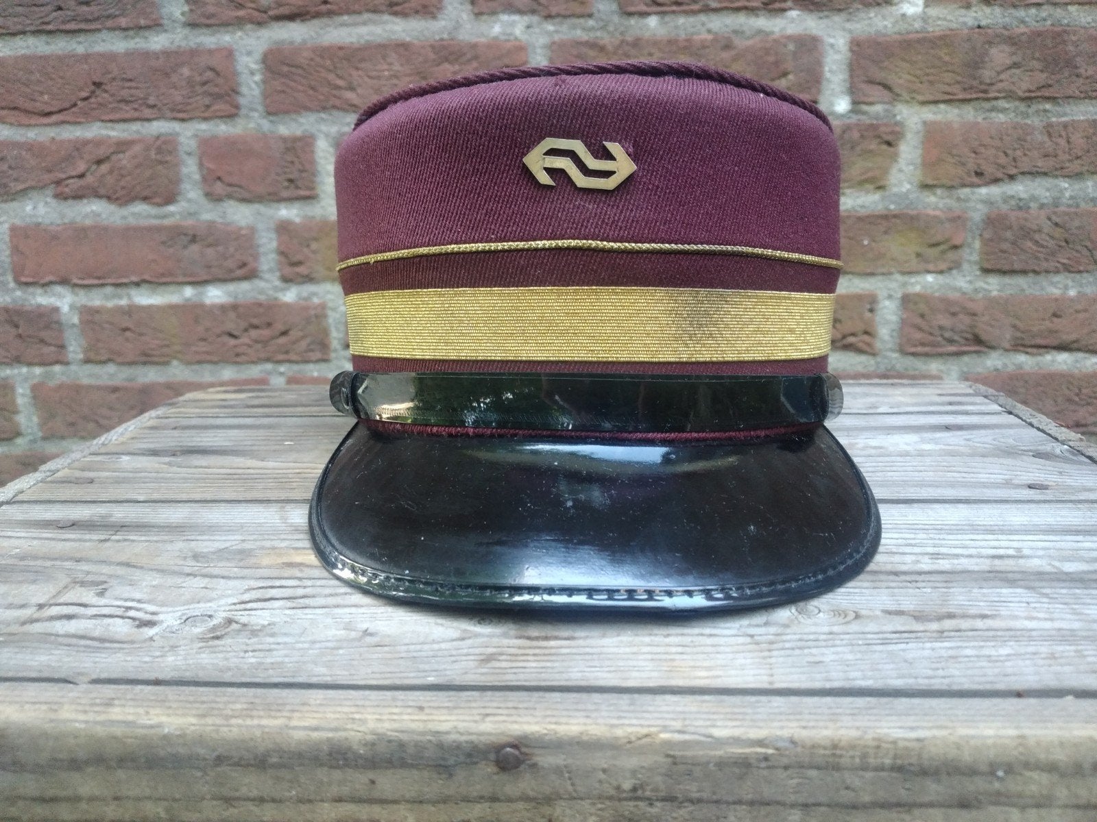 Vintage NS Nederlandse spoorwegen machinisten kepi, Verzamelen, Ophalen of Verzenden, Gebruikt, Trein, Overige typen
