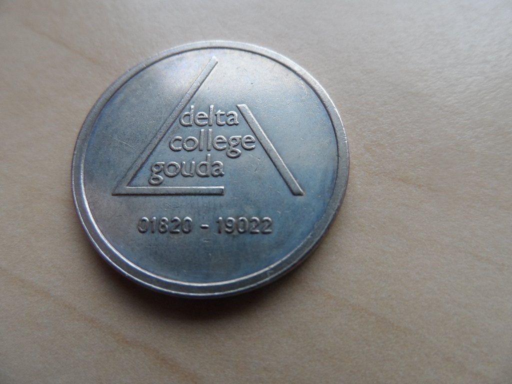 Koffie munt Kantine penning DELTA college Gouda, Ophalen of Verzenden, Overige materialen