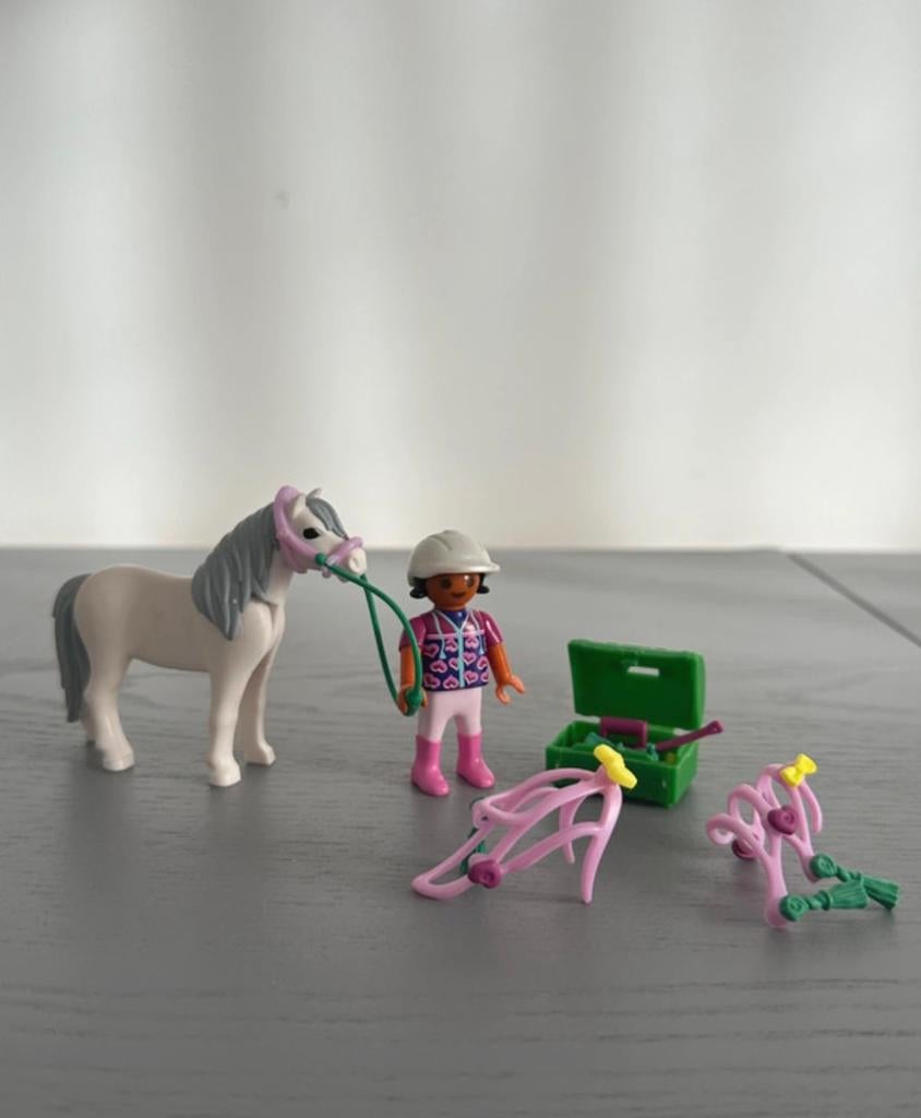 Playmobil twee setjes “pony om te versieren”, Verzenden, Zo goed als nieuw