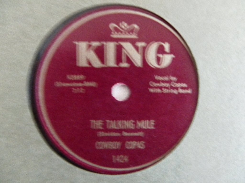 78 Toerenplaat Cowboy Copas - Hello Darling, Gebruikt, 10 inch, Ophalen of Verzenden, Overige typen