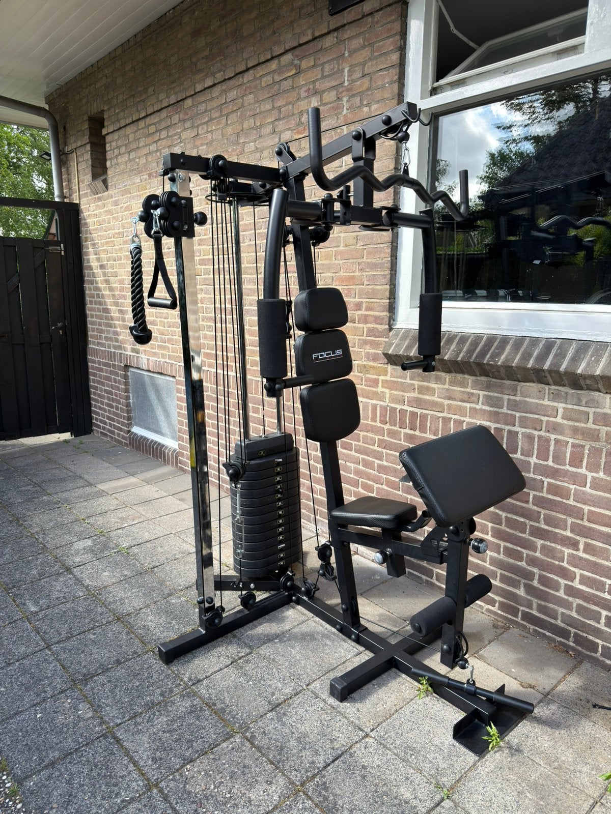 Focus fitness unit 6 in uitstekende staat, Ophalen, Zo goed als nieuw, Fitnessbank