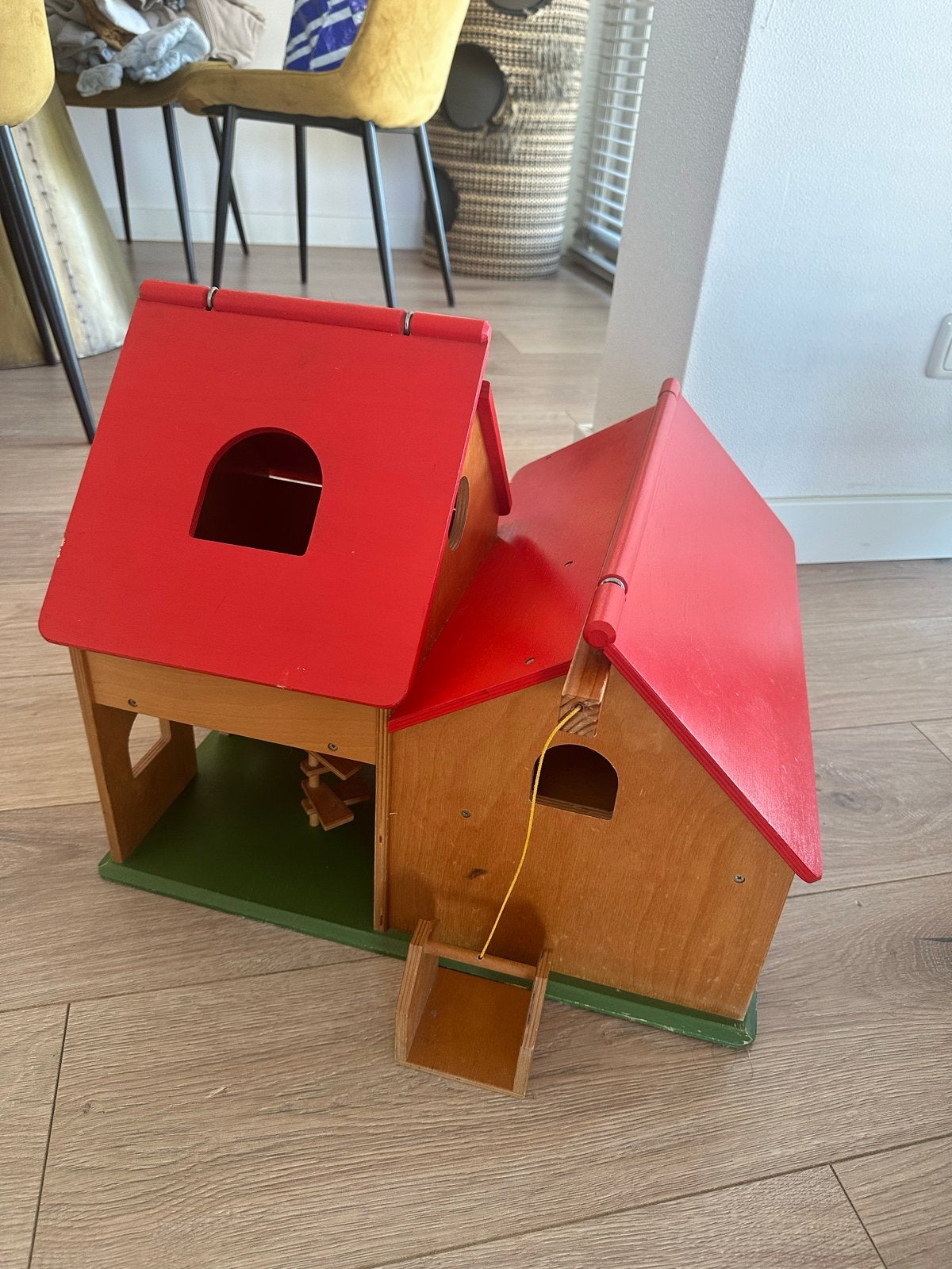 Houten boerderij speelset voor kinderen, Kinderen en Baby's, Speelgoed | Houten speelgoed, Ophalen, Gebruikt, Overige typen