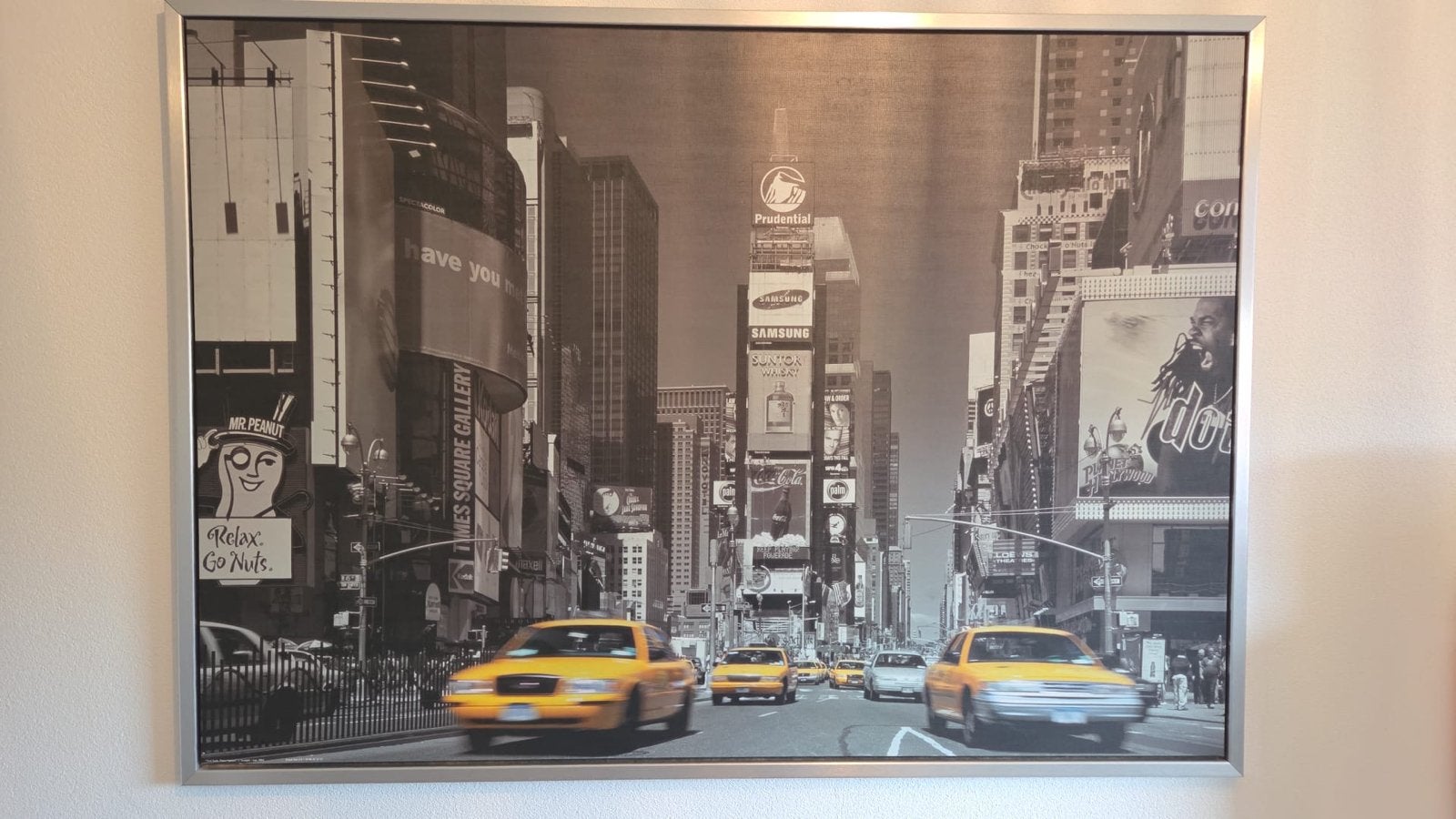 Times Square New York Canvas Schilderij, Ophalen, Gebruikt, Schilderij, 100 tot 125 cm