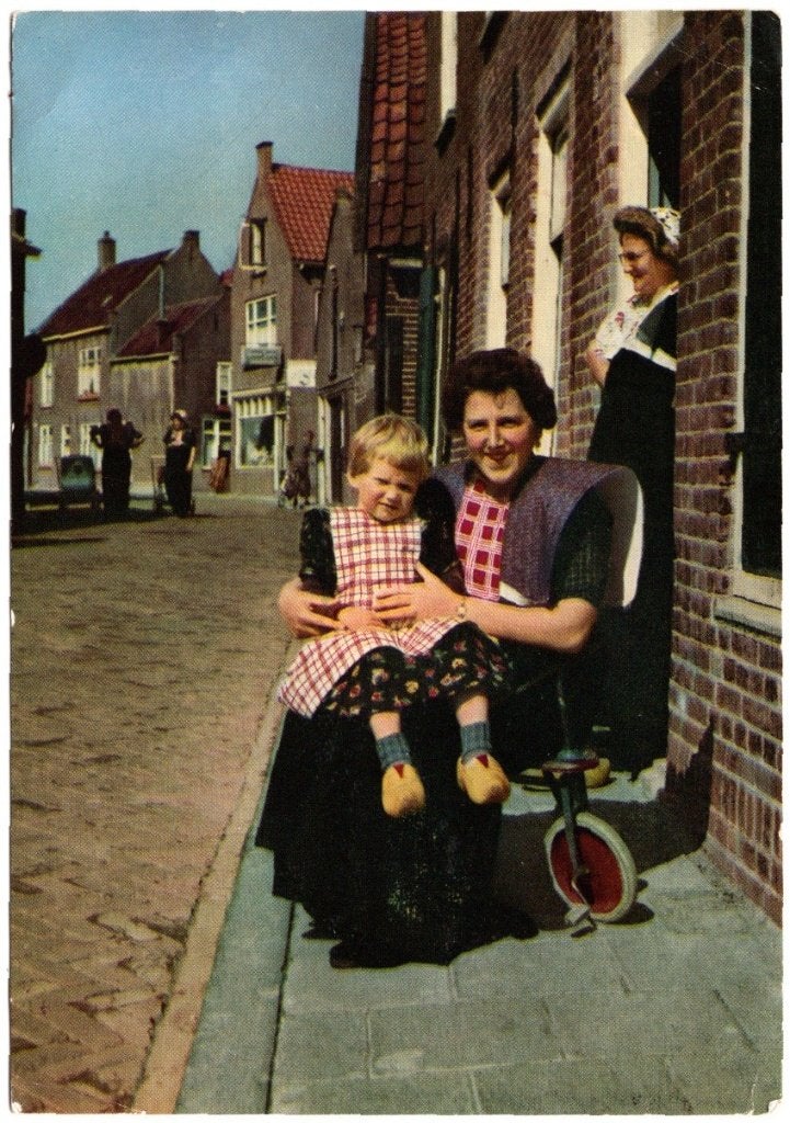 Oude Ansichtkaart Spakenburg Klederdracht Gelopen 1962, Verzamelen, Ophalen of Verzenden, 1960 tot 1980, Gelopen, Utrecht