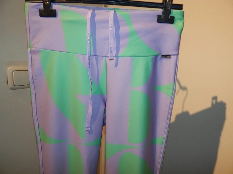 Goldbergh legging motief paars groen Als Nieuw M, Legging, Maat 40/42 (M), Zo goed als nieuw, Goldbergh