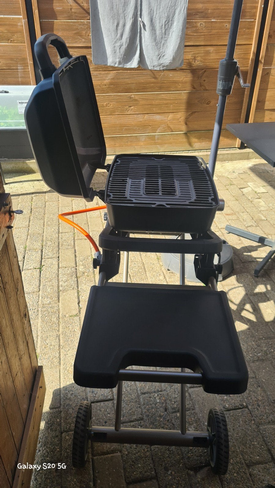 Burnhard Wayne Jr. gasbarbecue met trolly, Ophalen of Verzenden, Gebruikt, Burnhard