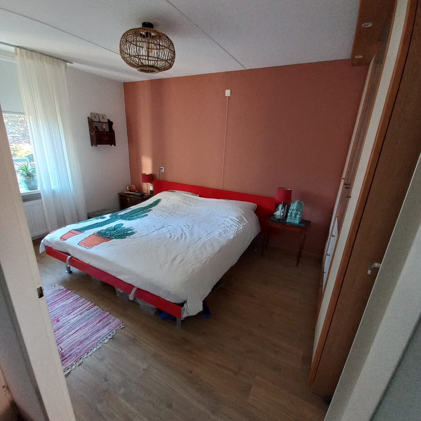 Te koop aangeboden aupingbed 180x200 met verstelbare bodems, Ophalen, Overige materialen, Gebruikt, Tweepersoons