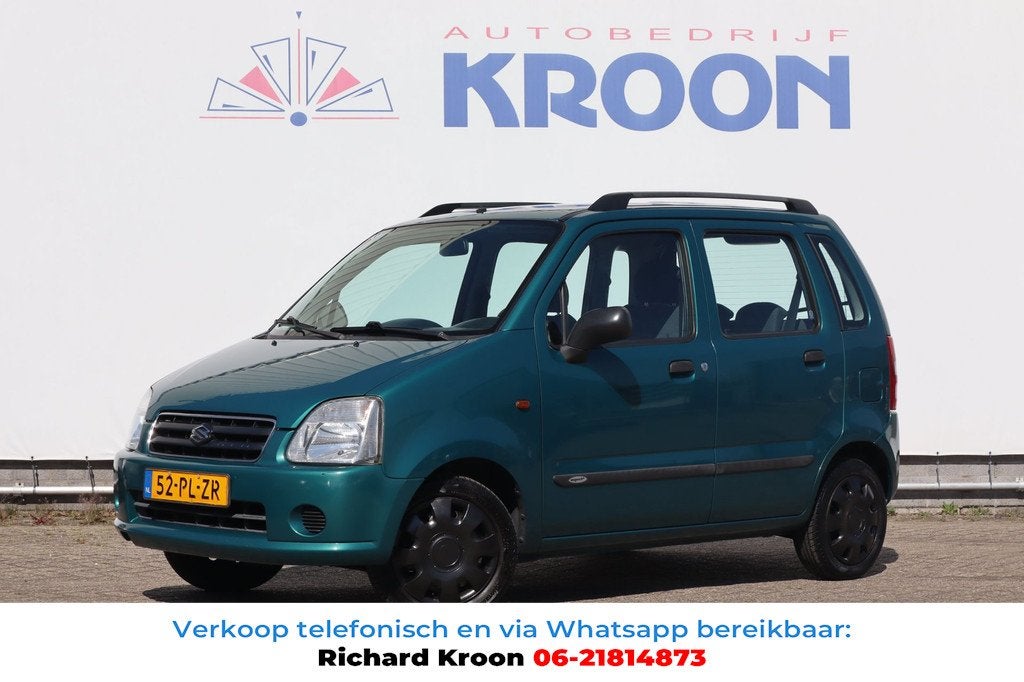 Suzuki Wagon R+ 1.0 GLX i apk T/M 18-05-2027, Voorwielaandrijving, Zwart, Metallic lak, Wagon R+