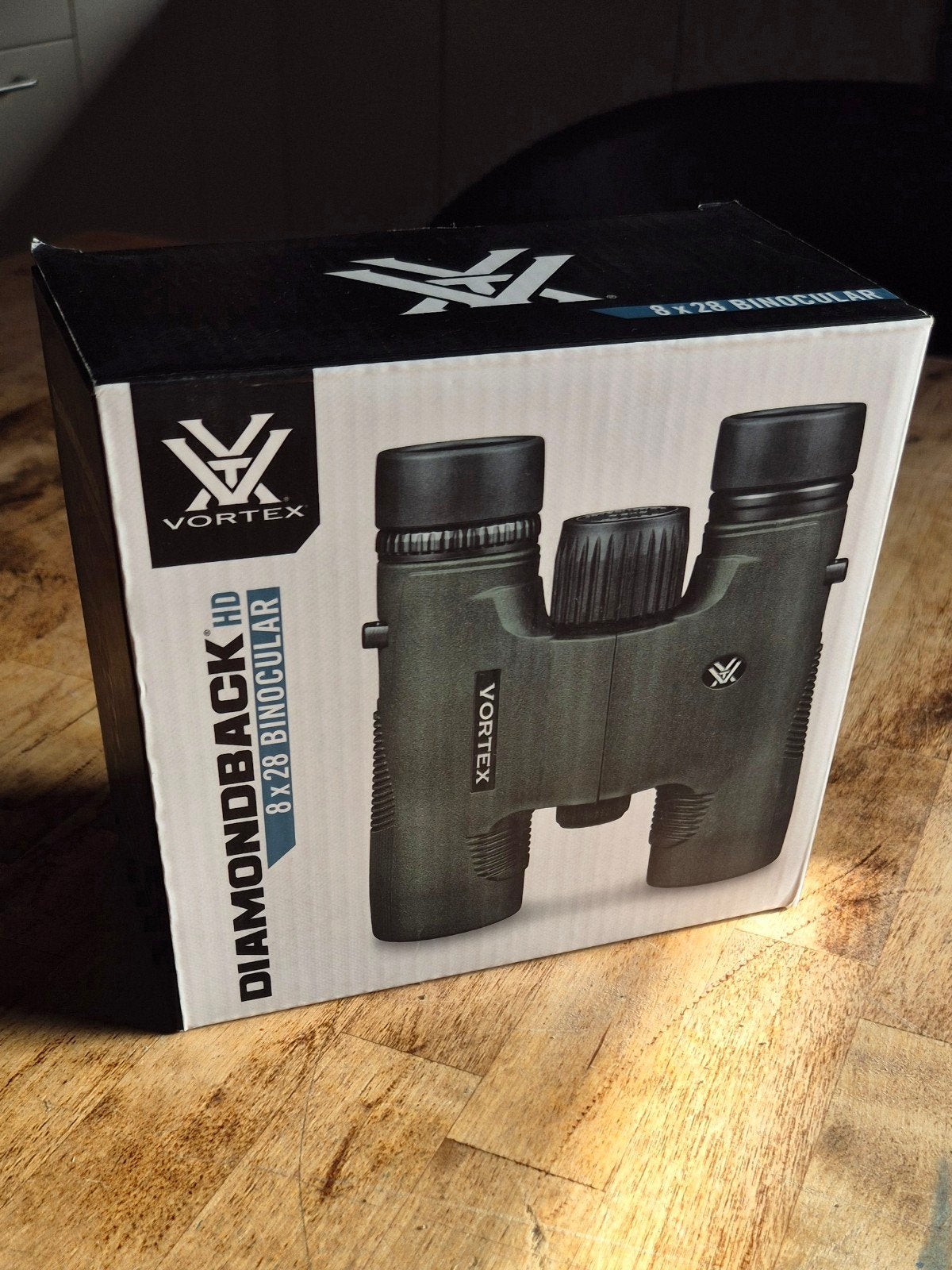 Vortex Diamondback HD 8x28 Verrekijker - Nieuwstaat, Ophalen of Verzenden, Zo goed als nieuw, 8 tot 12x, Dakkant (recht)