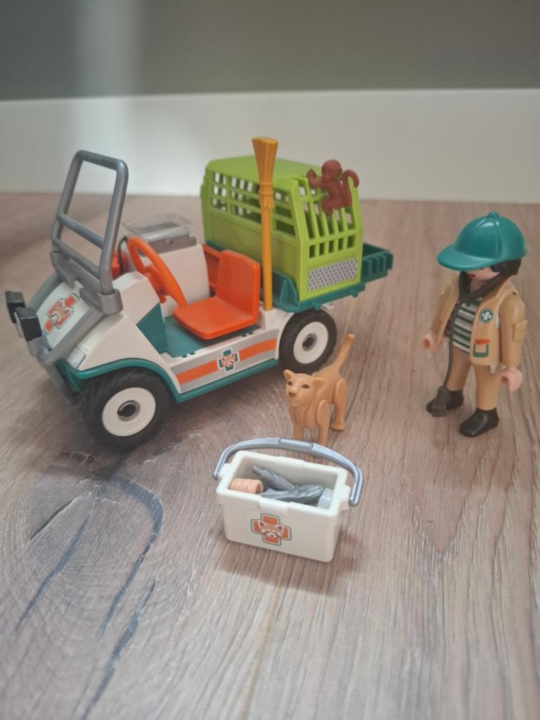 Playmobil Dierenverzorger met materiaal - 6636, Ophalen of Verzenden, Gebruikt, Complete set