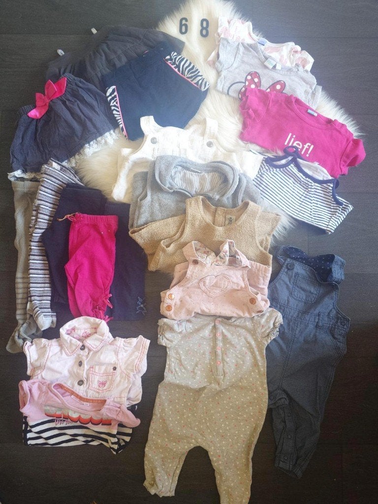 Kleding bundel meisje 20-delig maat 68, Ophalen of Verzenden, Gebruikt, Maat 68