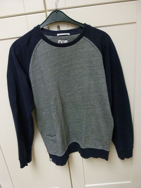 AIS trui sweater blauw grijs maat L denim in your veins, Ophalen of Verzenden, Zo goed als nieuw, Meerkleurig, Ais