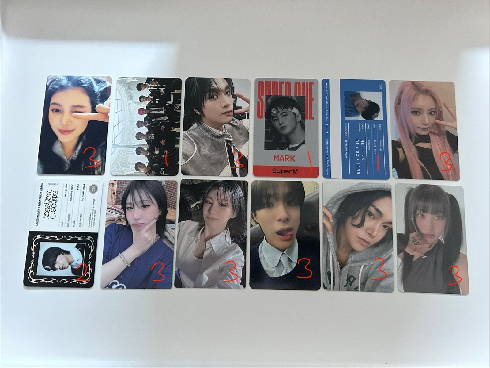 kpop newjeans, nct, superm, chaeyeon, xlov, everglow, Ophalen of Verzenden, Zo goed als nieuw, Foto of Kaart