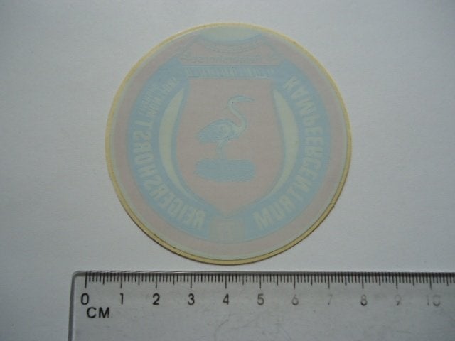 sticker oud Montfort Limburg camping Reigershorst reiger, Verzamelen, Verzenden, Zo goed als nieuw