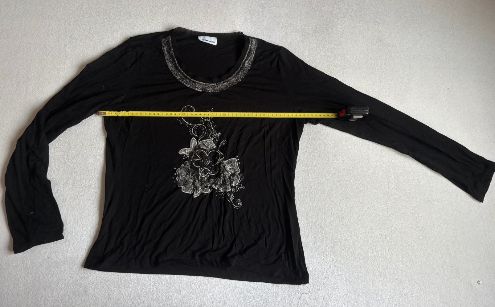 Hele mooie zwarte Frank walder top maat xl, Kleding | Dames, Ophalen of Verzenden, Zo goed als nieuw, Maat 46/48 (XL) of groter