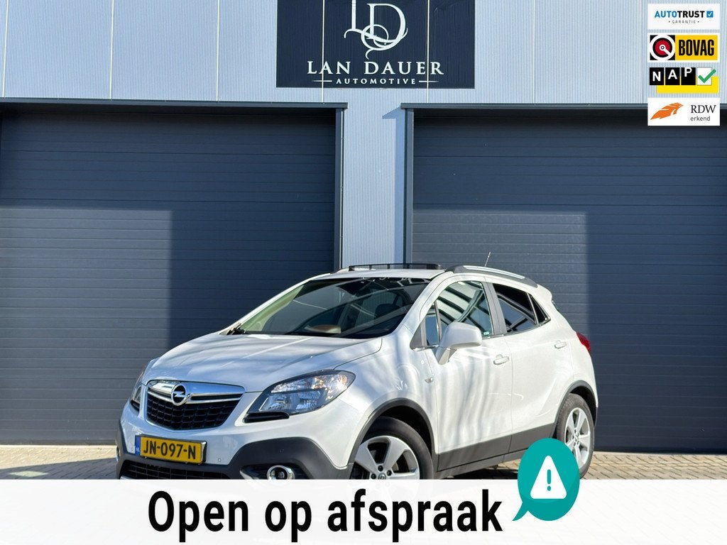 Opel Mokka 1.4T Innovation Schuifdak / Leder / Vol Opties!, Gebruikt, Euro 6, Wit, 1364 cc