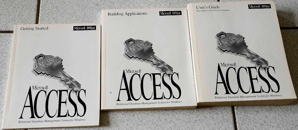 Microsoft Office Access (engelstalig), Ophalen, Zo goed als nieuw, Software