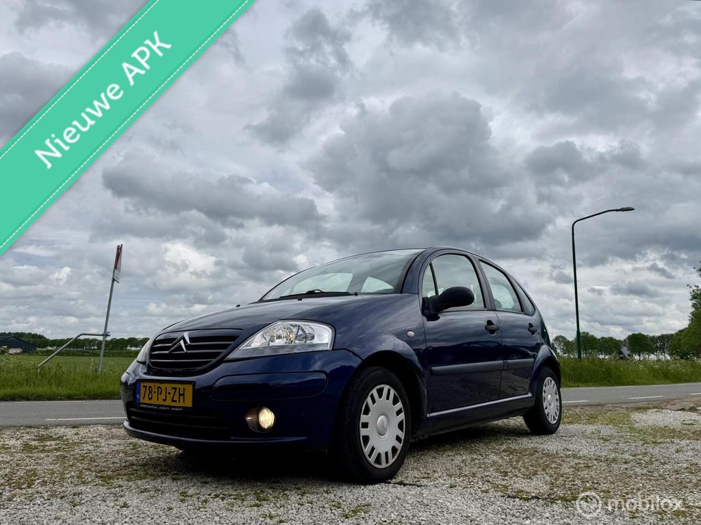 Citroen C3 1.4i Ligne Ambiance, BJ 2004, APK Jun 2027, Airco, Auto's, Citroën, Voorwielaandrijving, Blauw, Origineel Nederlands