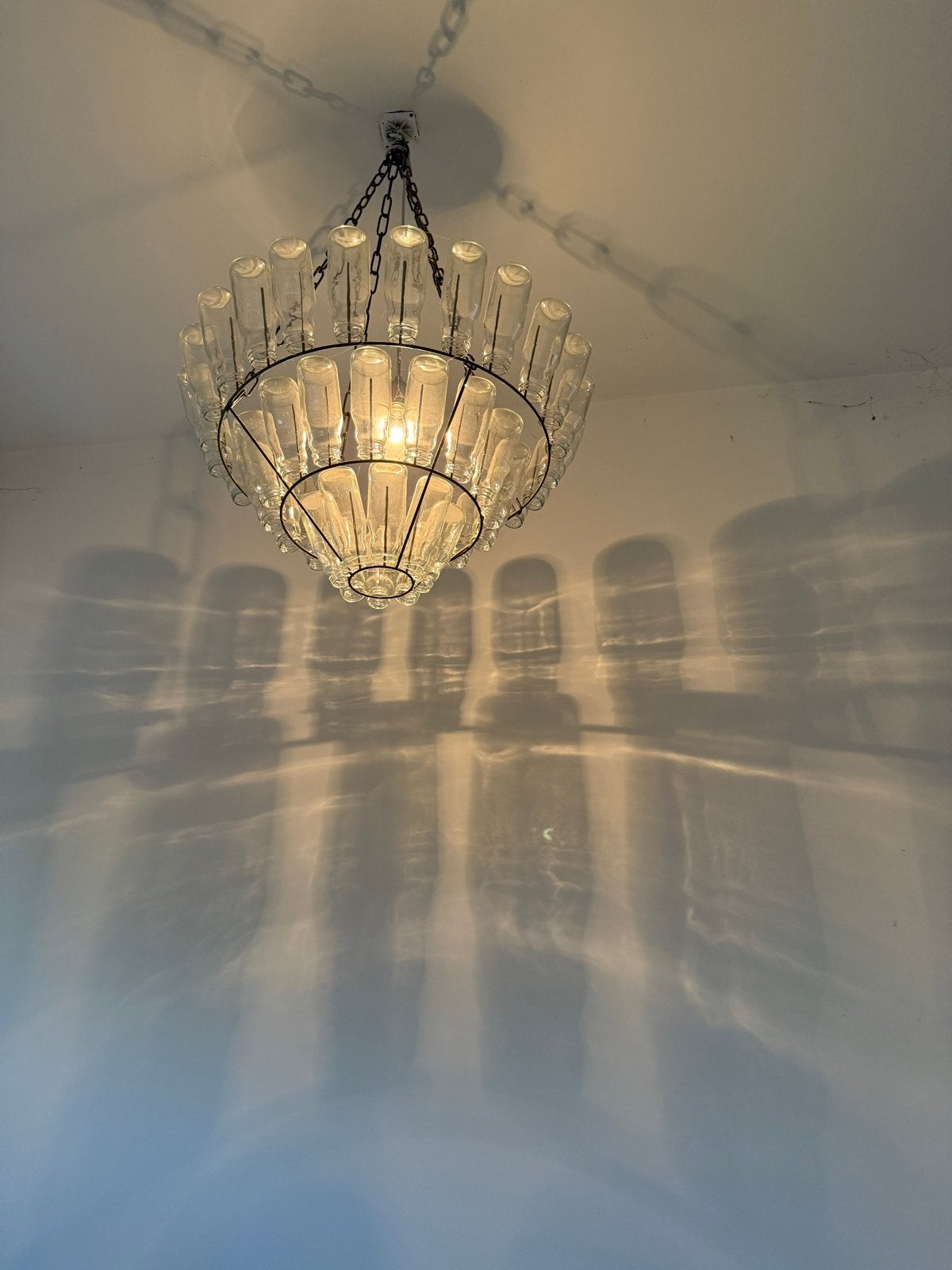 Leitmotiv melkflessenlamp, Ophalen, Zo goed als nieuw, Glas, E27 (groot)