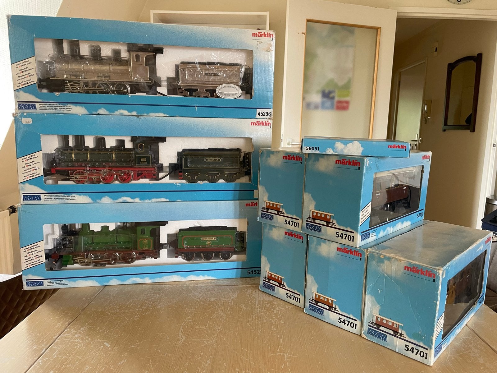 Märklin Maxi Treinset met Locomotieven en Wagons, Hobby en Vrije tijd, Modeltreinen | Overige schalen, Ophalen, Wisselstroom, Treinset