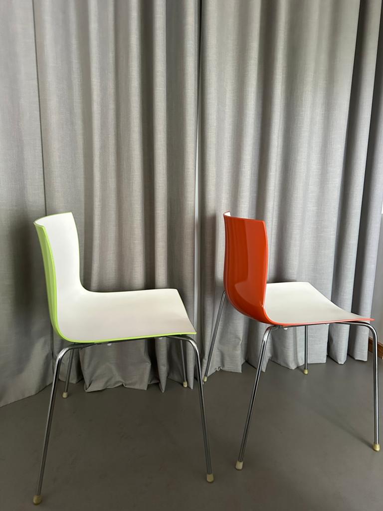 2x Arper Catifa 46 stoel, Huis en Inrichting, Kunststof, Gebruikt, Twee, Overige kleuren
