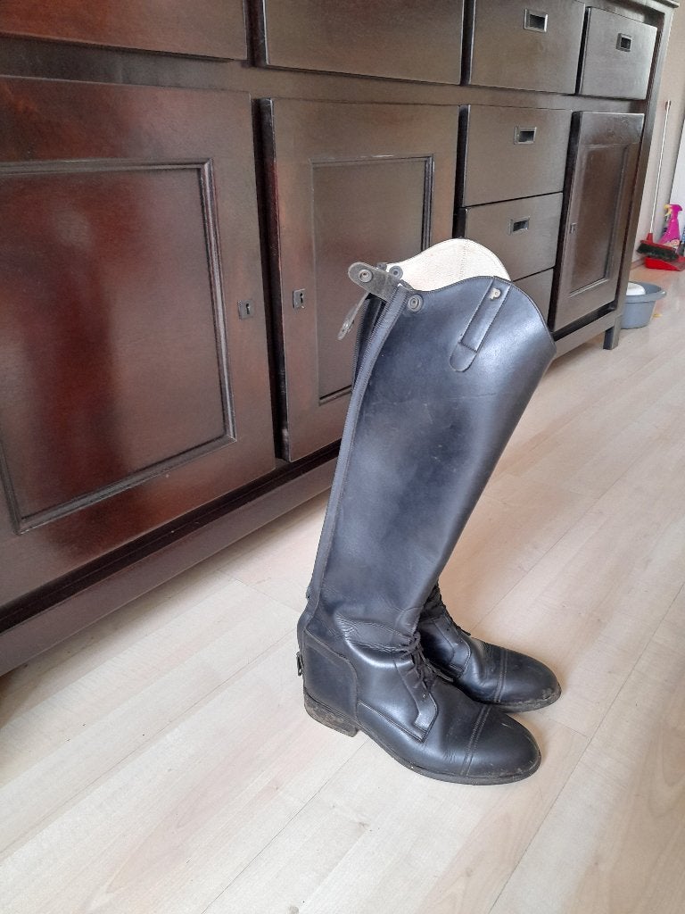 Dames Paardrijlaarzen van merk Petrie en Cap, Ophalen, Ritssluiting, Dressuur, Zo goed als nieuw