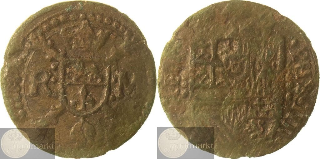 Roermond - Duit z.j. (1659-1665), Postzegels en Munten, Ophalen of Verzenden, Vóór koninkrijk, Overige waardes, Losse munt