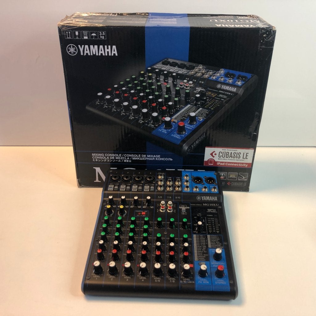 Yamaha MG10XU 8 Kanaals Mixer | NIEUWSTAAT!, Yamaha, Zo goed als nieuw, Support@yamaha.com, 10-1, Nakazawa-cho
Naka-ku, Hamamatsu
Shizuoka 430-8650
Japan