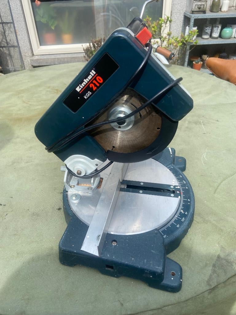Afkort zaagmachine.Einhell KGS 210, Doe-het-zelf en Verbouw, Gereedschap | Zaagmachines, Gebruikt, Einhell, Ophalen of Verzenden