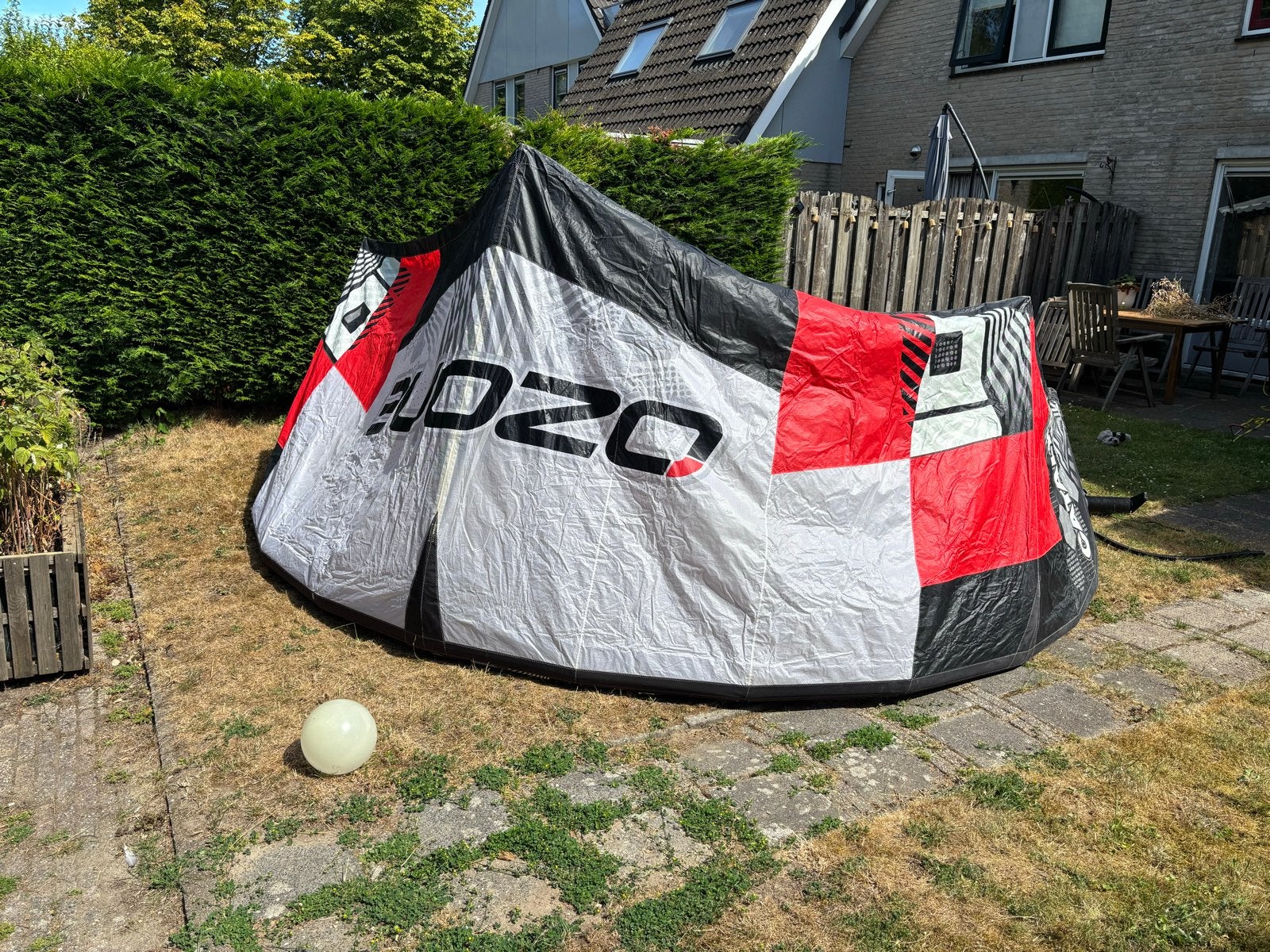 Ozone Catalyst Kite 10m -  prima kite evt met bar, Watersport en Boten, Gebruikt, 10 m², Geen board, Ophalen of Verzenden