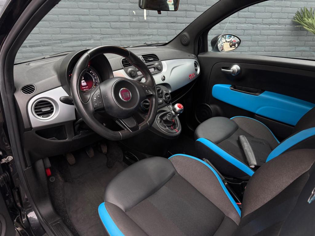 Fiat 500 1.2 Sport Virtual Blue&Me! Inruil mogelijk!, Auto's, Gebruikt, 4 cilinders, 840 kg, Leder en Stof