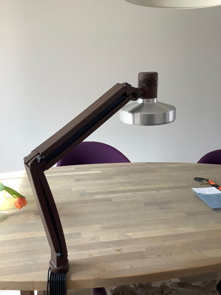 Italiaans design CVB architecten bureaulamp retro lamp, Ophalen, Kunststof, Gebruikt, 50 tot 75 cm